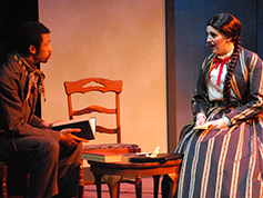 Students performing in UWF Theatres production of Little Women