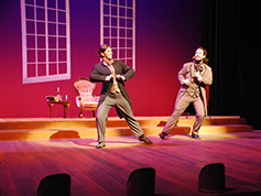 Students performing in UWF Theatres production of The Mystery of Edwin Drood