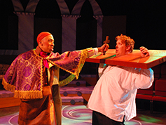 Students performing in UWF Theatres production of Illyria
