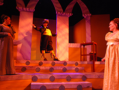 Students performing in UWF Theatres production of Illyria