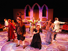 Students performing in UWF Theatres production of Illyria