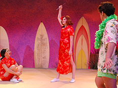 Students performing in UWF Theatres production of Psycho Beach Party