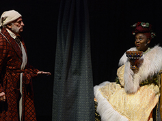 Students performing in UWF Theatres production of A Christmas Carol