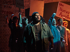 Students performing in UWF Theatres production of Evita