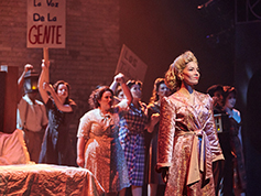Students performing in UWF Theatres production of Evita