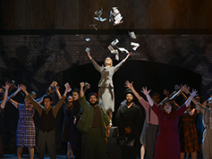 Students performing in UWF Theatres production of Evita