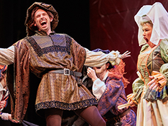 Students performing in UWF Theatres production of Romeo and Juliet