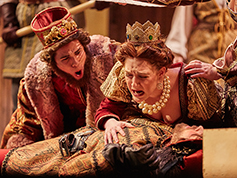 Students performing in UWF Theatres production of Romeo and Juliet