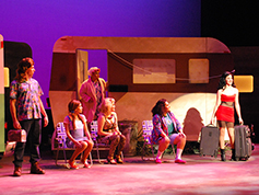Students performing in UWF Theatres production of The Great American Trailer Park Musical