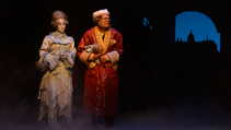 Scrooge with the Ghost of Christmas Past