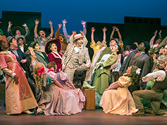 Full cast dance pose