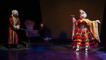 Students performing in UWF Theatres production of A Christmas Carol