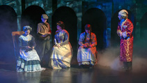 Students performing in UWF Theatres production of A Christmas Carol