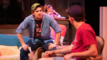 Students performing in UWF Theatres production of Dearly Departed