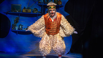 A student performing in UWF Theatres production of The Little Mermaid