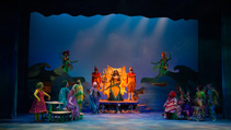 Students performing in UWF Theatres production of The Little Mermaid