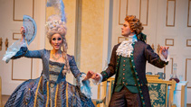 Students performing in UWF Theatres production of The School for Scandal