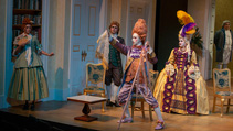 Students performing in UWF Theatres production of The School for Scandal