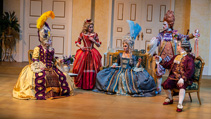 Students performing in UWF Theatres production of The School for Scandal