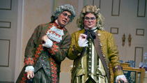 Students performing in UWF Theatres production of The School for Scandal