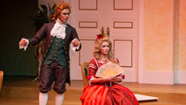 Students performing in UWF Theatres production of The School for Scandal
