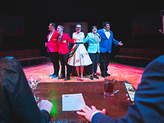 Students performing in UWF Theatres production of First Date