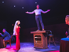 Students performing in UWF Theatres production of First Date