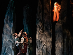 Students performing in UWF Theatres production of Othello