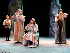 Students performing in UWF Theatres production of Othello