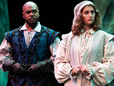 Students performing in UWF Theatres production of Othello
