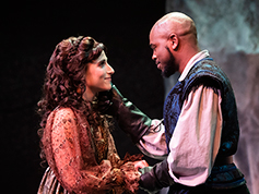 Students performing in UWF Theatres production of Othello