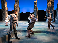 Students performing in UWF Theatres production of Othello