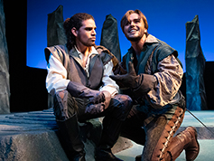 Students performing in UWF Theatres production of Othello