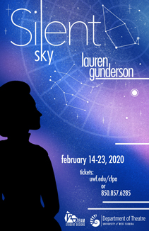 Poster for Silent Sky by UWF Theatre