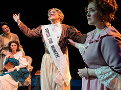 Students performing in UWF Theatres production of Silent Sky
