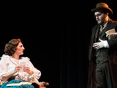 Students performing in UWF Theatres production of Silent Sky