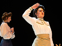 Students performing in UWF Theatres production of Silent Sky