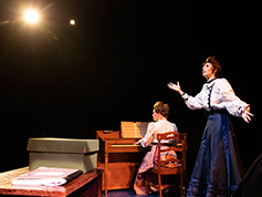 Students performing in UWF Theatres production of Silent Sky