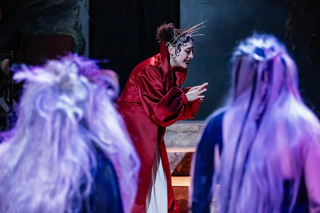 Students performing in UWF Theatres production of Macbeth