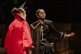 Students performing in UWF Theatres production of Macbeth