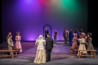 Students performing in UWF Theatres production of Our Town