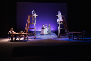 Students performing in UWF Theatres production of Our Town