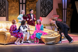 Students performing in UWF Theatres production of the Drowsy Chaperone