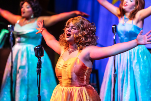 Students performing in UWF Theatres production of the Marvelous Wonderettes