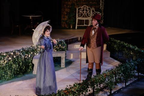 Students performing in the UWF production of Emma