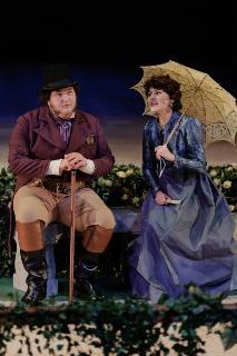 Students performing in the UWF production of Emma