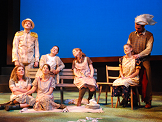 Students performing in UWF Theatres production of Dancing at Lughnasa
