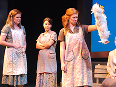 Students performing in UWF Theatres production of Dancing at Lughnasa