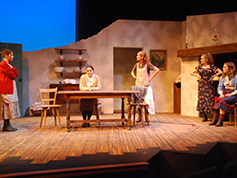 Students performing in UWF Theatres production of Dancing at Lughnasa