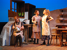 Students performing in UWF Theatres production of Dancing at Lughnasa